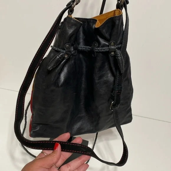 Patricia Nash Suede & Leather Colorblock Bag - Picture 15 of 16